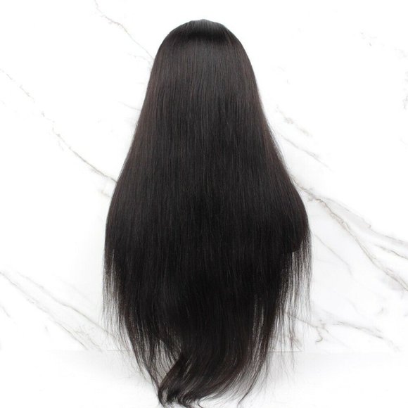 100% Human Hair Lace Front YAKI, Straight 24" inch - Picture 2 of 6